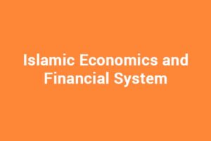 Islamic Economics and Financial System