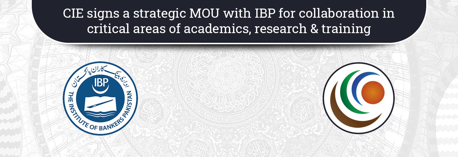CIE signs a strategic MOU with IBP for collaboration
